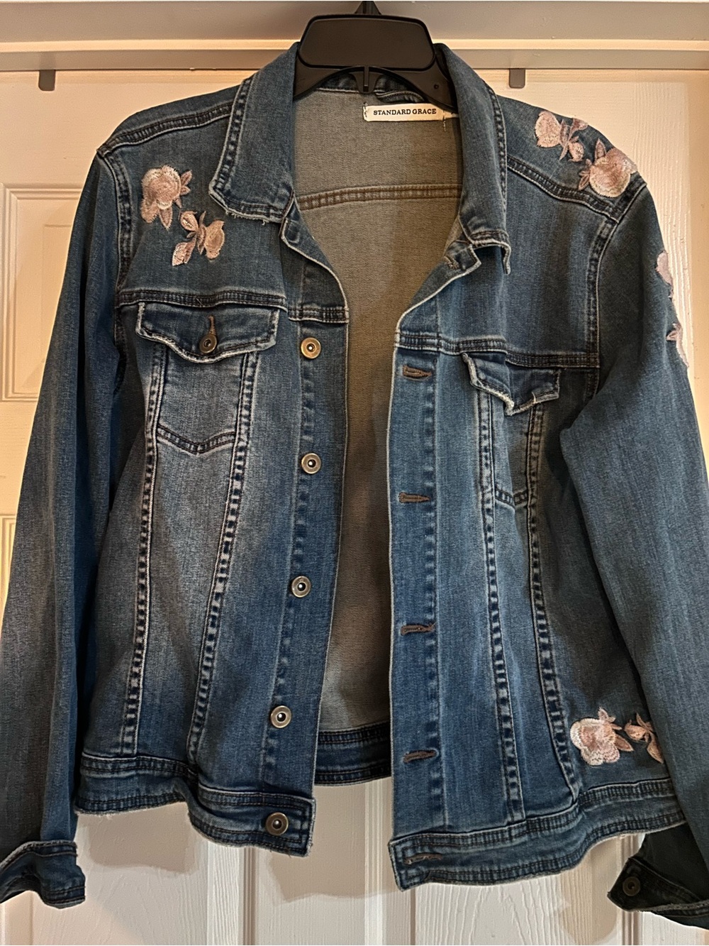 Ladies Standard Grace Denim Jacket, size XL